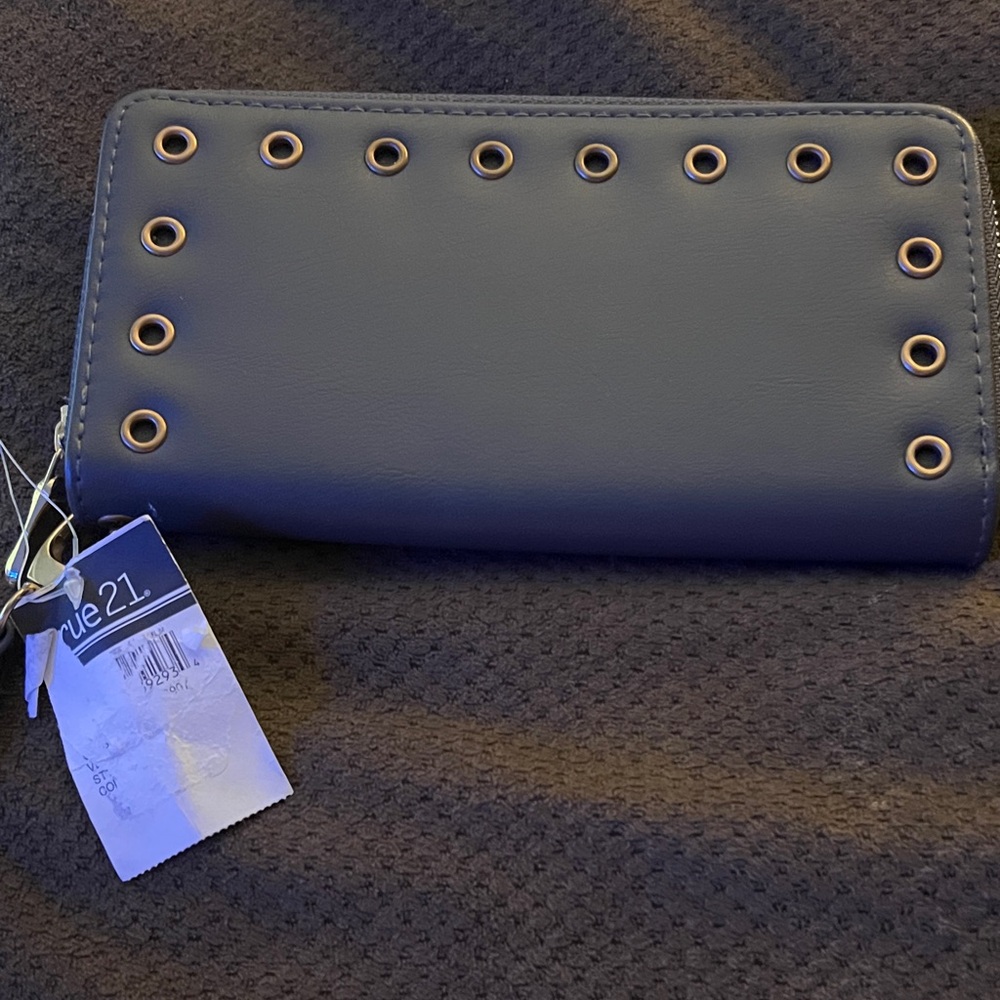 Rue21 Black Wallet with Gold Accents